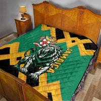 Jamaica Lion Quilt Coat Of Arms - Sporty Style