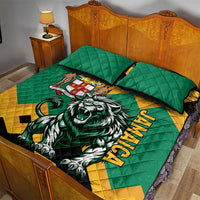 Jamaica Lion Quilt Bed Set Coat Of Arms - Sporty Style