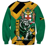 Jamaica Lion Sweatshirt Coat Of Arms - Sporty Style