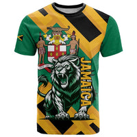 Jamaica Lion T Shirt Coat Of Arms - Sporty Style