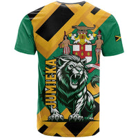 Jamaica Lion T Shirt Coat Of Arms - Sporty Style