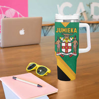 Jamaica Lion Tumbler With Handle Coat Of Arms - Sporty Style