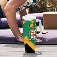 Jamaica Lion Tumbler With Handle Coat Of Arms - Sporty Style