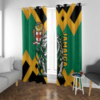 Jamaica Lion Window Curtain Coat Of Arms - Sporty Style