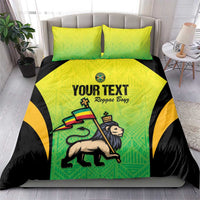 Custom Jamaica Football Bedding Set Go Reggae Boyz