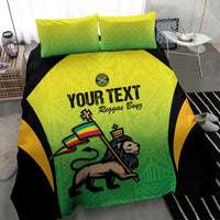 Custom Jamaica Football Bedding Set Go Reggae Boyz
