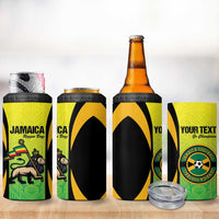 Custom Jamaica Football 4 in 1 Can Cooler Tumbler Go Reggae Boyz
