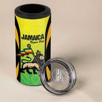 Custom Jamaica Football 4 in 1 Can Cooler Tumbler Go Reggae Boyz