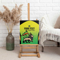 Custom Jamaica Football Canvas Wall Art Go Reggae Boyz