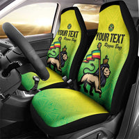 Custom Jamaica Football Car Seat Cover Go Reggae Boyz