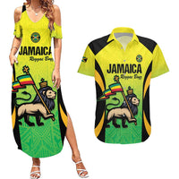 Custom Jamaica Football Couples Matching Summer Maxi Dress and Hawaiian Shirt Go Reggae Boyz