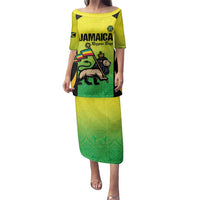 Custom Jamaica Football Family Matching Puletasi and Hawaiian Shirt Go Reggae Boyz