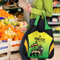 Custom Jamaica Football Grocery Bag Go Reggae Boyz