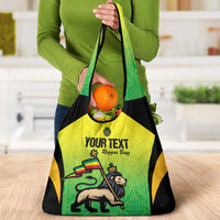 Custom Jamaica Football Grocery Bag Go Reggae Boyz