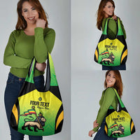 Custom Jamaica Football Grocery Bag Go Reggae Boyz