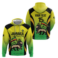 Custom Jamaica Football Hoodie Go Reggae Boyz