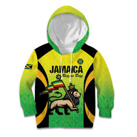 Custom Jamaica Football Kid Hoodie Go Reggae Boyz
