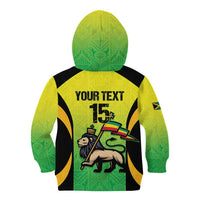Custom Jamaica Football Kid Hoodie Go Reggae Boyz
