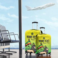 Custom Jamaica Football Luggage Cover Go Reggae Boyz