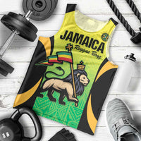 Custom Jamaica Football Men Tank Top Go Reggae Boyz