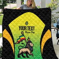 Custom Jamaica Football Quilt Go Reggae Boyz