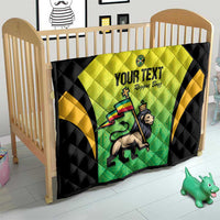 Custom Jamaica Football Quilt Go Reggae Boyz