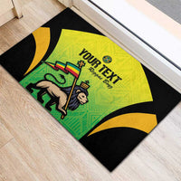 Custom Jamaica Football Rubber Doormat Go Reggae Boyz