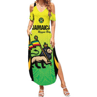 Custom Jamaica Football Summer Maxi Dress Go Reggae Boyz