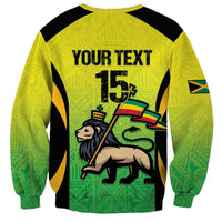 Custom Jamaica Football Sweatshirt Go Reggae Boyz