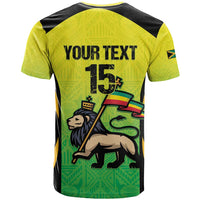 Custom Jamaica Football T Shirt Go Reggae Boyz