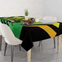 Custom Jamaica Football Tablecloth Go Reggae Boyz