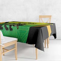 Custom Jamaica Football Tablecloth Go Reggae Boyz