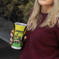 Custom Jamaica Football Tumbler Cup Go Reggae Boyz