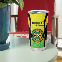 Custom Jamaica Football Tumbler Cup Go Reggae Boyz