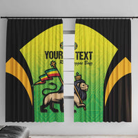 Custom Jamaica Football Window Curtain Go Reggae Boyz