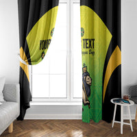Custom Jamaica Football Window Curtain Go Reggae Boyz
