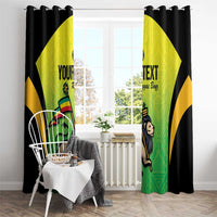 Custom Jamaica Football Window Curtain Go Reggae Boyz