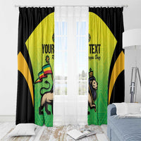 Custom Jamaica Football Window Curtain Go Reggae Boyz