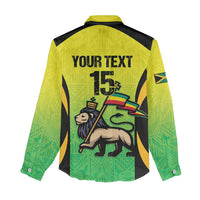 Custom Jamaica Football Women Casual Shirt Go Reggae Boyz