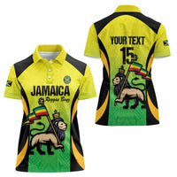 Custom Jamaica Football Women Polo Shirt Go Reggae Boyz