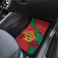 Personalised Morocco Car Mats Coat Of Arms With Rose