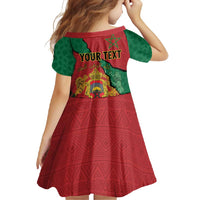 Personalised Morocco Family Matching Off Shoulder Maxi Dress and Hawaiian Shirt Coat Of Arms With Rose