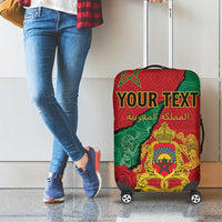 Personalised Morocco Luggage Cover Coat Of Arms With Rose