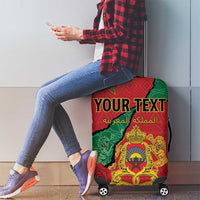 Personalised Morocco Luggage Cover Coat Of Arms With Rose