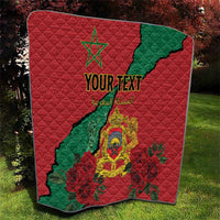 Personalised Morocco Quilt Coat Of Arms With Rose