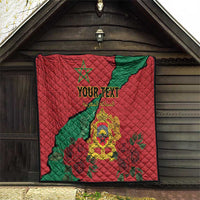 Personalised Morocco Quilt Coat Of Arms With Rose