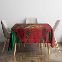 Personalised Morocco Tablecloth Coat Of Arms With Rose