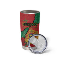 Personalised Morocco Tumbler Cup Coat Of Arms With Rose