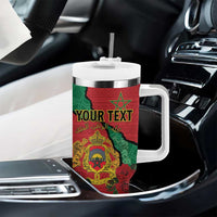 Personalised Morocco Tumbler With Handle Coat Of Arms With Rose
