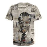 James Baldwin Rugby Jersey Vintage Newspaper Style